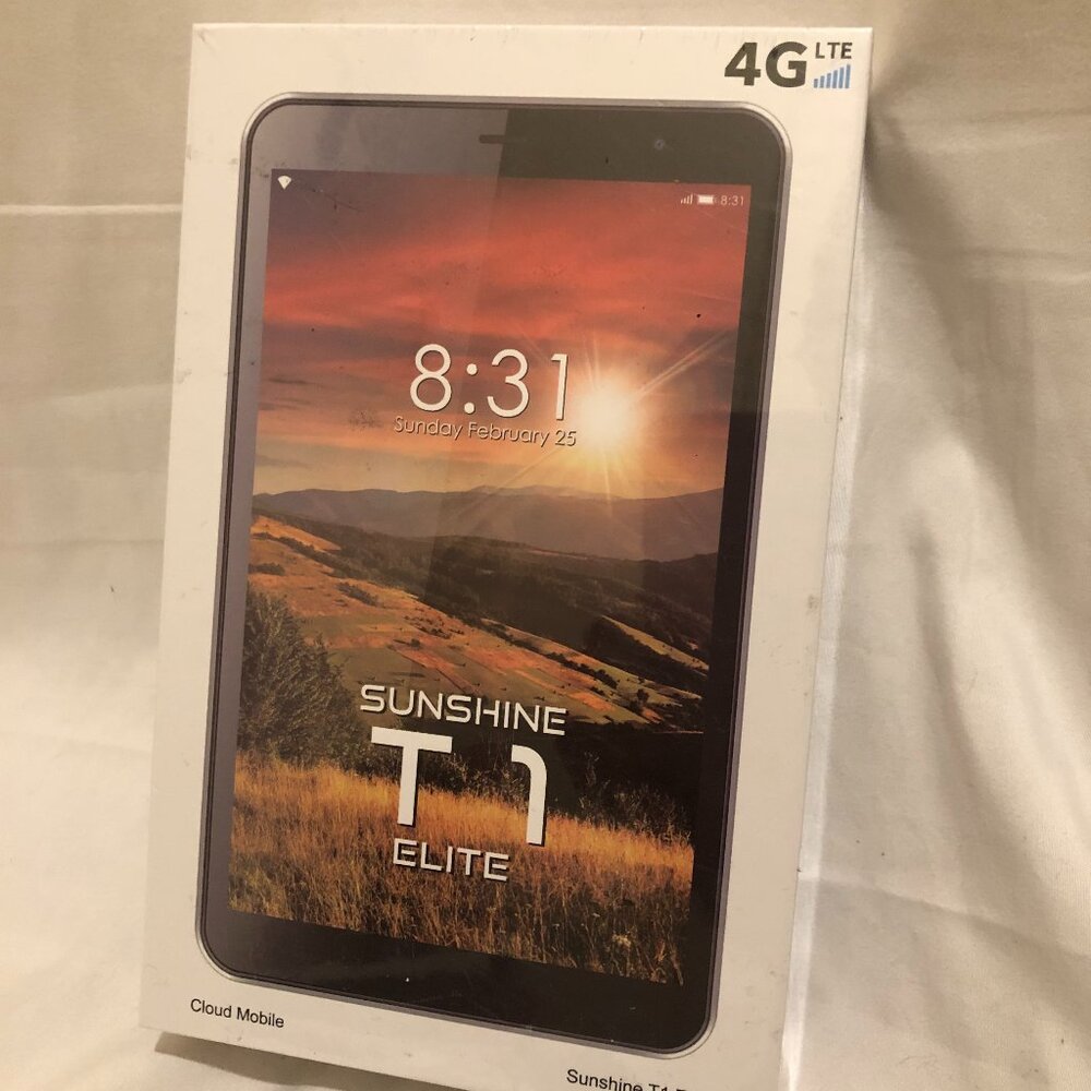 Cloud Mobile Sunshine T1 Elite Tablet 8" HD UNLOCKED FACTORY SEALED! W/TIKTOK!